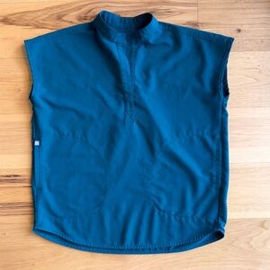 FIGS Caribbean Blue Rafaela Scrub Top XXS